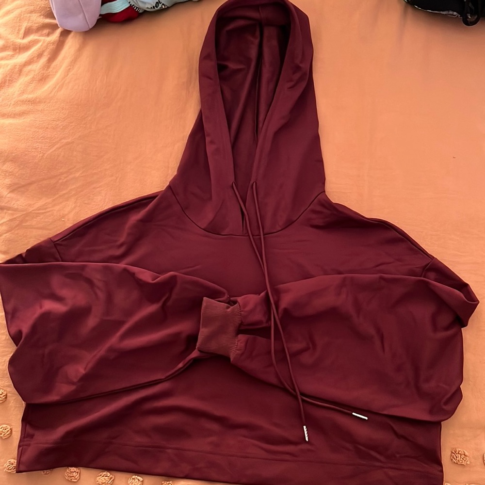 Dry fit material- SHEIN crop hoodie